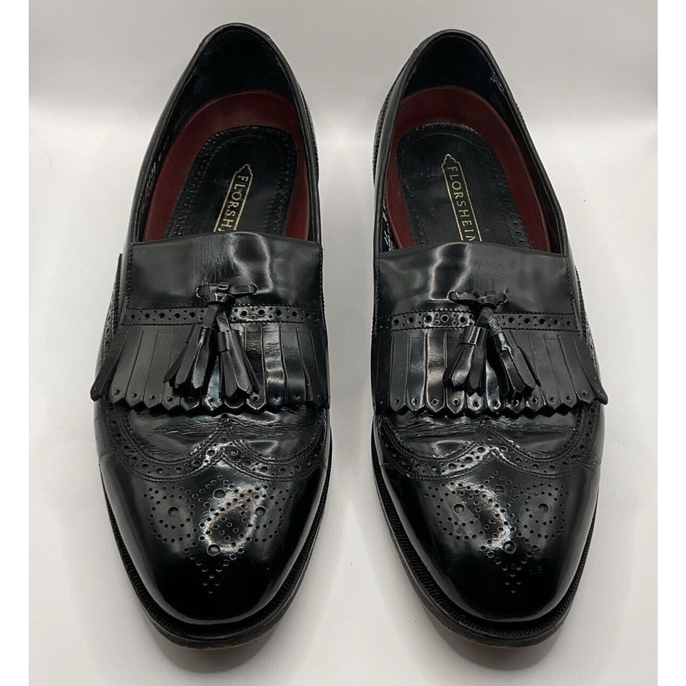 Florsheim Black Tassel Loafers - Men's Size 11